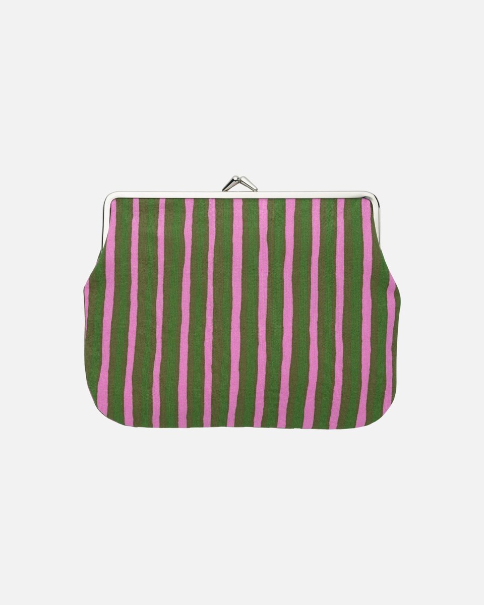 Marimekko Piccolo Puolikas Kukkaro portemonnee groen / roze