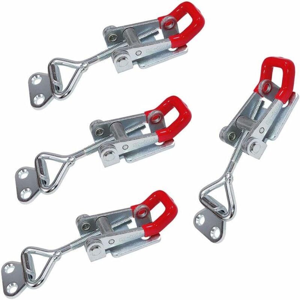 Vergrendelingshaak Metaal - Box Cap Padlock - Toggle Pull Action - 4 Stuk - Voor Kastdeur En Smokerdek