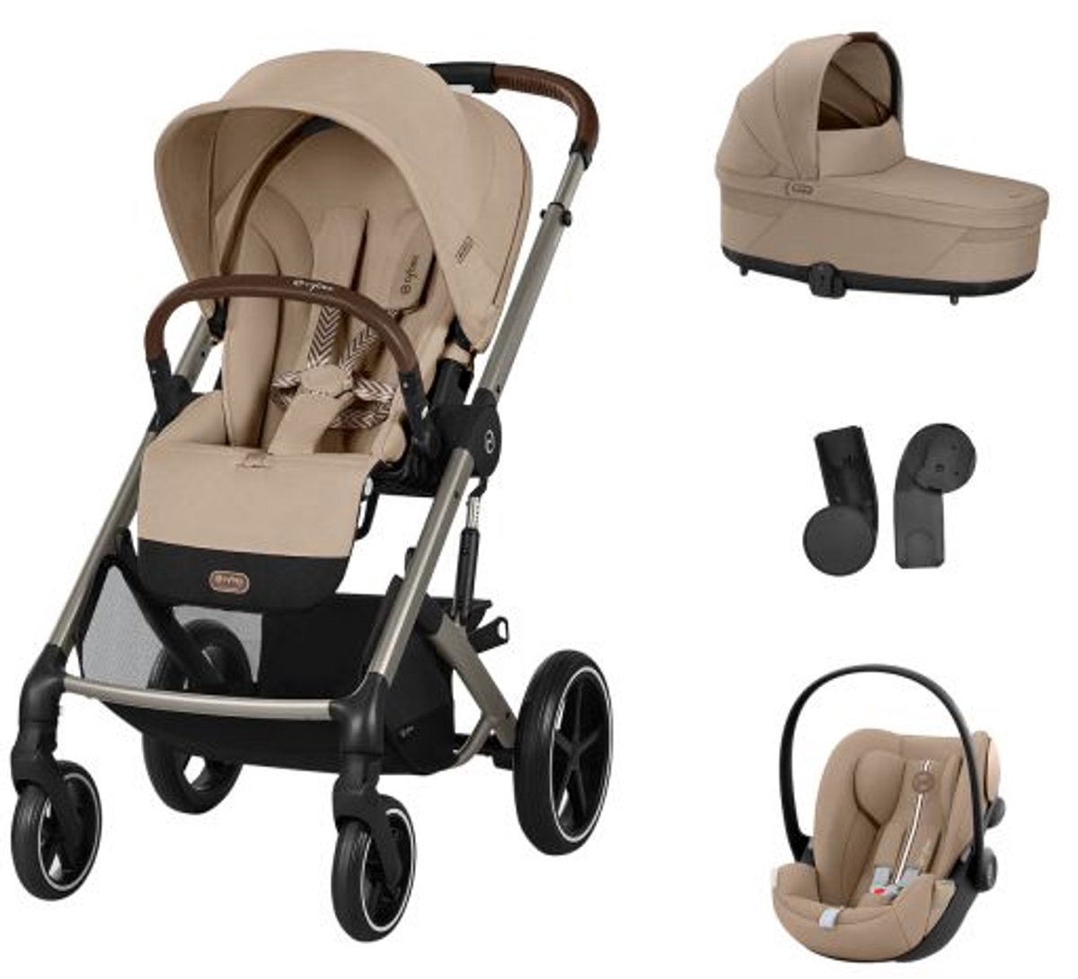 Cybex Balios S Lux - Kinderwagen - 3 in 1 Set - Almond Beige - Cybex - €949,00
