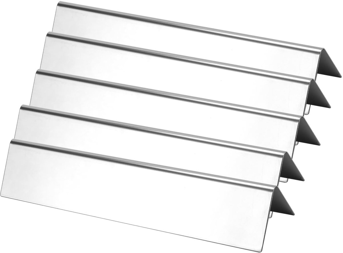 7635 Vlamverdeler Set van 5 RVS 38,8 cm Universele Branderkap Gasgrill Reserveonderdelen