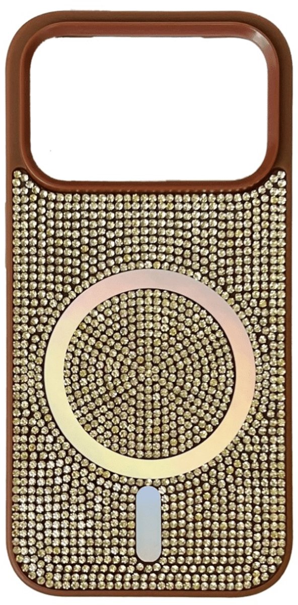 Casemania – Backcover – Bling Magnetic - Magsafe – iPhone 17 Pro Max - Goud