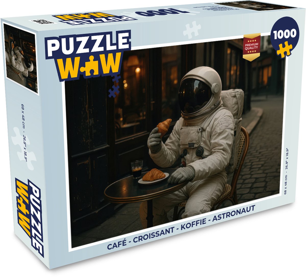 Café - Croissant - Koffie - Astronaut