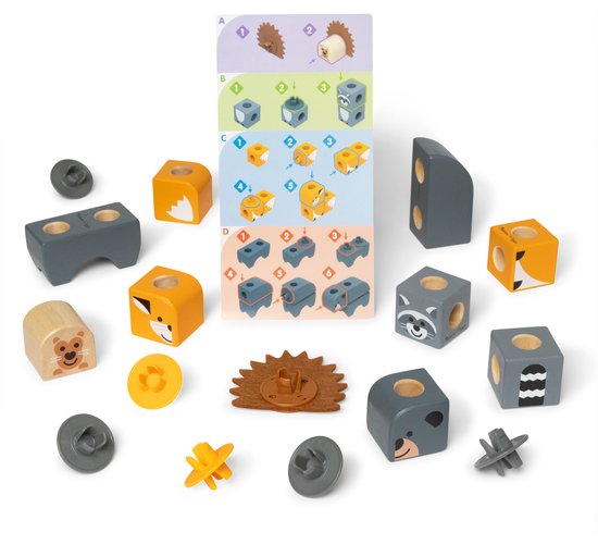 Melissa & Doug - Blockables™ Bosvrienden - 360° bouwen van Merkloos — afbeelding 5