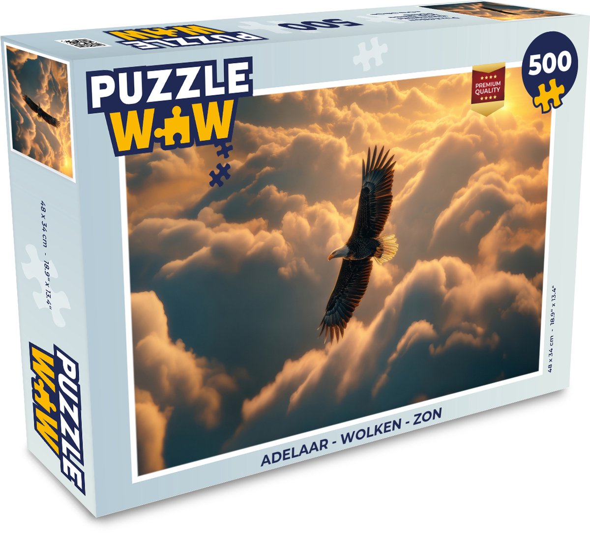 Adelaar - Wolken - Zon