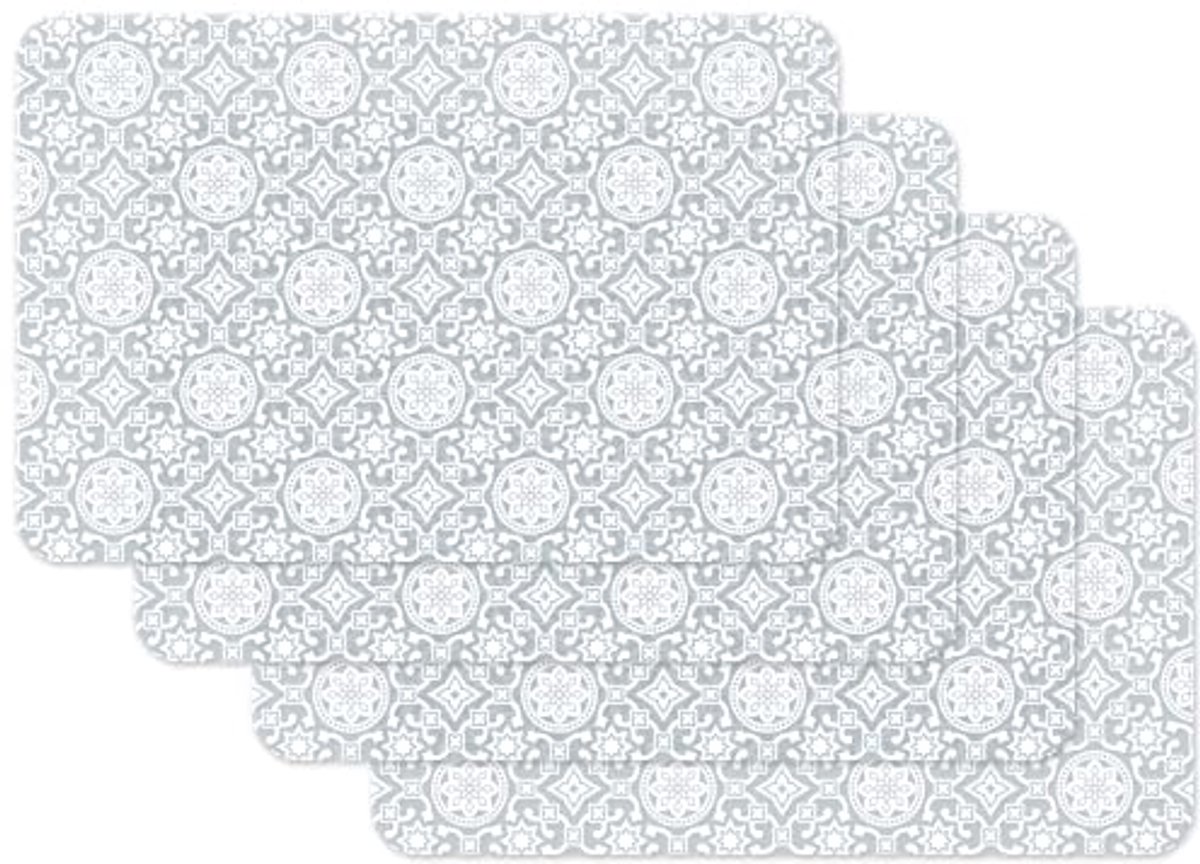 Wassenbare Eetkamer Placemat 45 x 30 cm - Set van 4 - Voedselveilig en Duurzaam