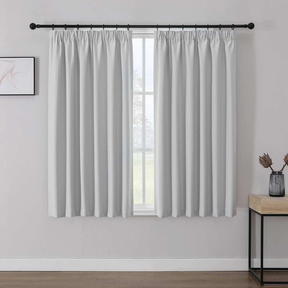 Ibenzoa® Verduisterende Gordijnen Set voor Woon- en Slaapkamer met Plooiband
