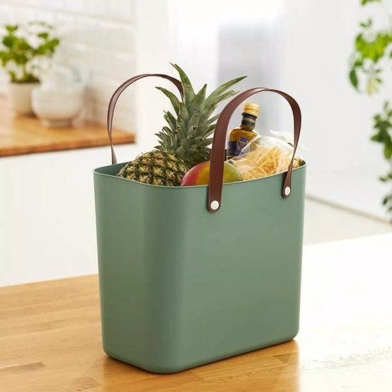 Rotho - Sac shopping en plastique 25l Vert Multibag