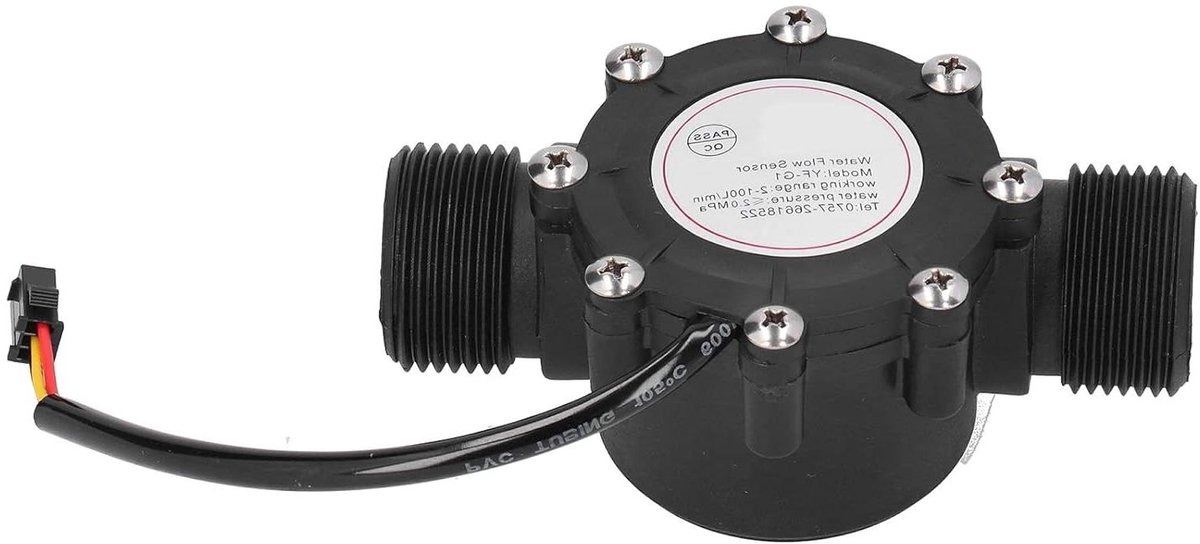 JHubers Goods - Stromingssensor, waterstroommeter Teller Halmeter G1 in buitendraad Zwembad DC3‑24V YF ‑ G1 1-100L / min Zwembad - Waterstroommeter Stromingssensor G1 1-100L / min
