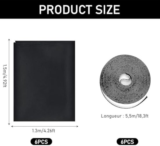 Reparatietape voor muggennet (50 mm x 2 m), reparatieset voor muggennet, insectenbescherming
