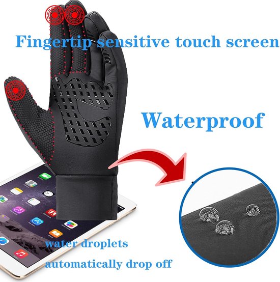 Cycling Gloves voor de Winter - Waterproof en Non-Slip - Geschikt voor Mannen en Vrouwen - Hiking, Camping, Running, Driving — afbeelding 4