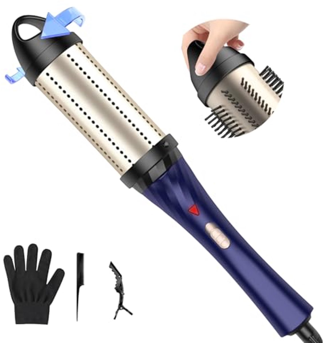 Professionele 3-in-1 Thermische Ronde Borstel voor Krullen en Styling