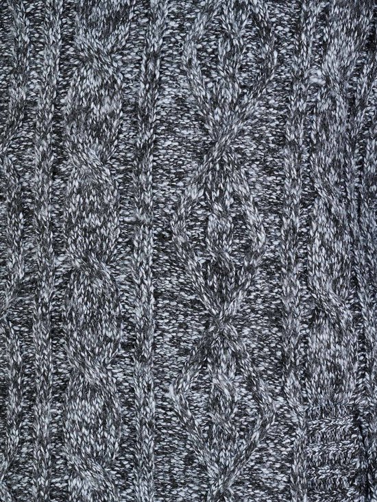 Bjornson - Gilet d'hiver en maille torsadée anthracite Gus Bjornson - taille 6XL