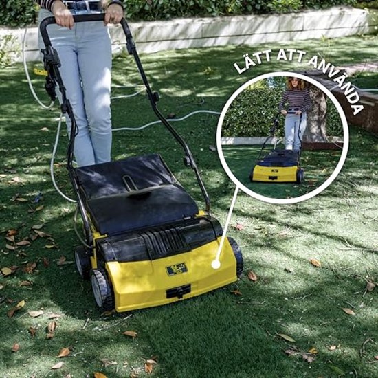 Kunstgras Veegmachine - Elektrisch - 1600 Watt - 40 cm Werkbreedte - Inklapbare Handgreep - 40L Verzamelzak van Merkloos	 — afbeelding 5