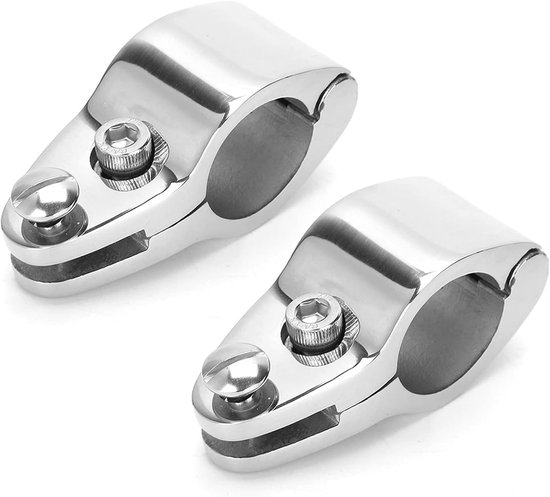 Glissière à mâchoires Marine , 2 pièces en acier inoxydable pour bateau, glissière à mâchoires supérieure à charnière Marine , raccords de pont Bimini, installation facile, convient à divers types de yachts (32 mm)