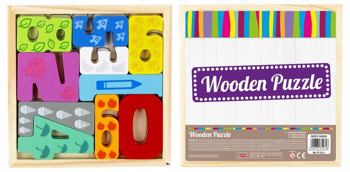Houten Educatieve Puzzel met Cijfers - Leerzaam Speelgoed