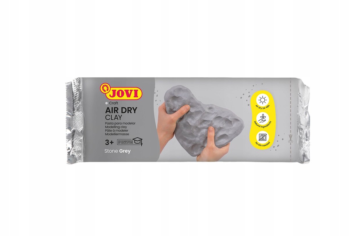 JOVI Zelfdrogende Klei 250g - Steen Grijs