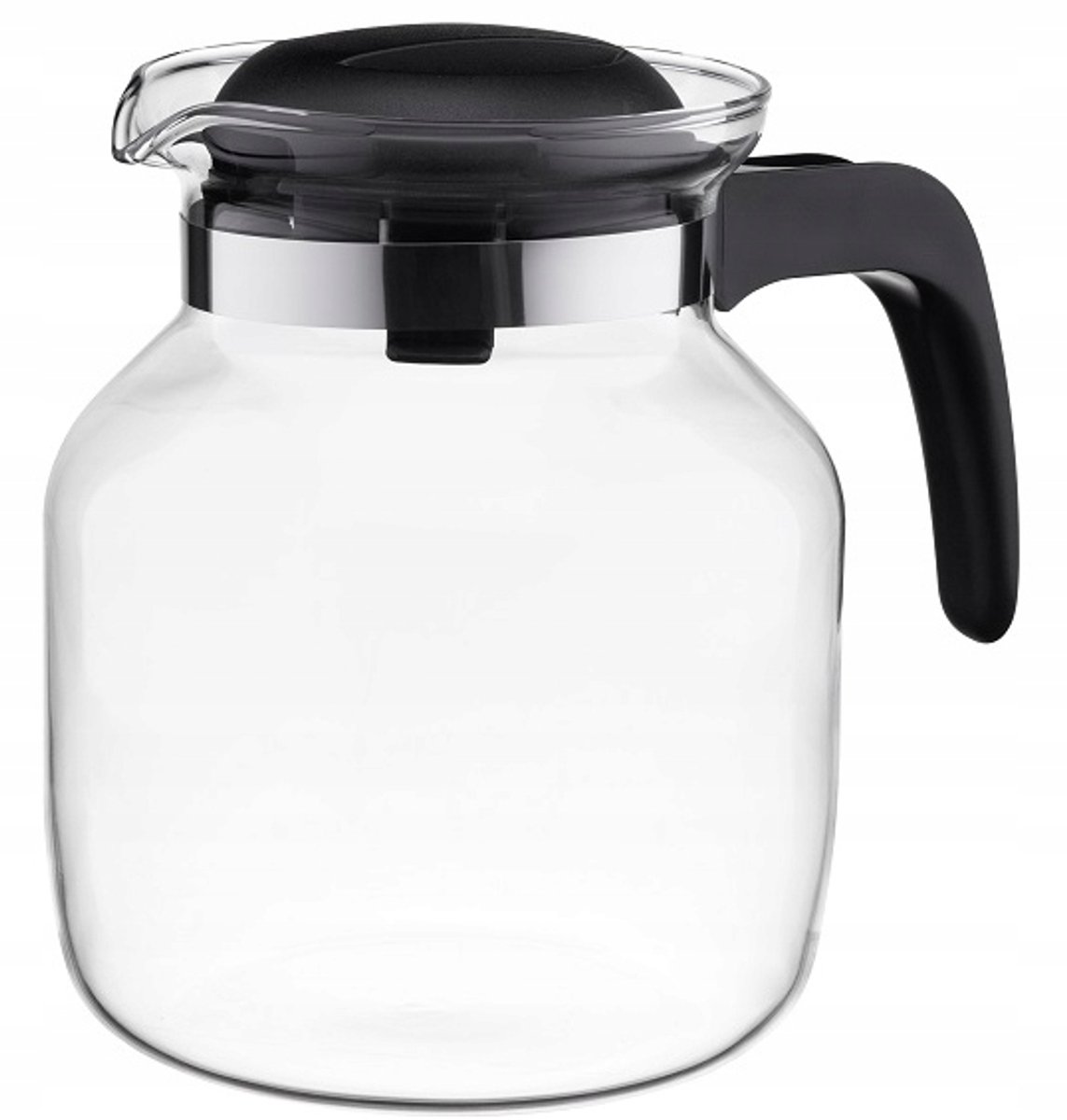 Glazen Hittebestendige Kan Kinga 1.5L - Perfect voor Koffie & Thee