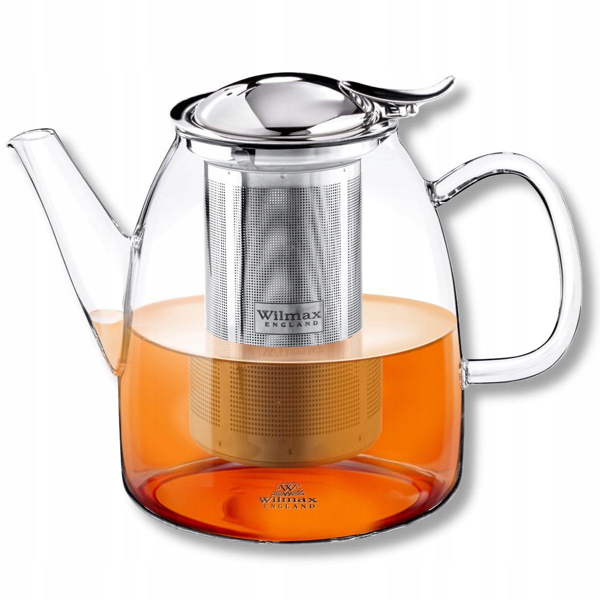 Wilmax Glazen Theepot met Zetgroep - 600ml - Hittebestendig
