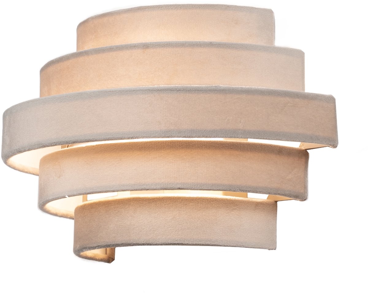 Lumidora Wandlamp 75402 - Voor binnen - POLIGNANO - E14 - Taupe - Metaal