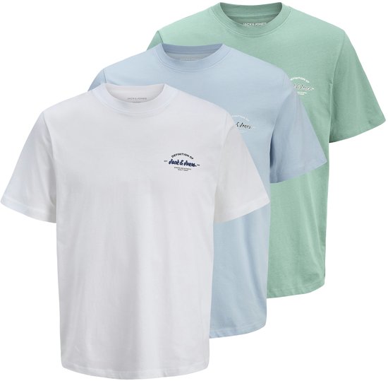 JACK&JONES - JJBRANDON TEE SS CREW NECK 3PK MP JNR - Jongens - T-shirts