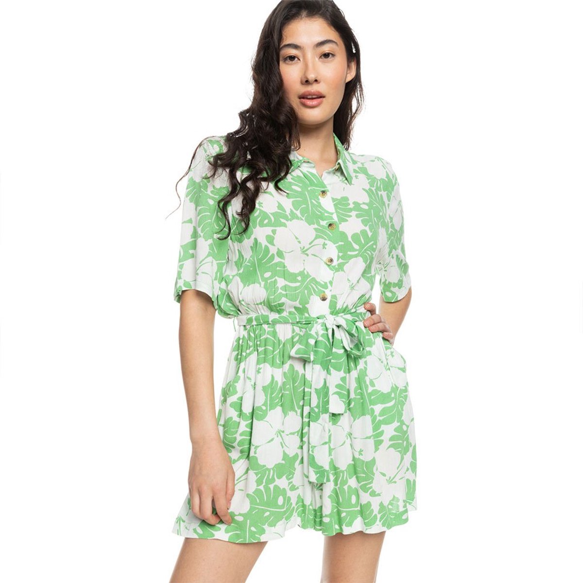 Roxy Real Yesterday Playsuit M Vrouw Groen
