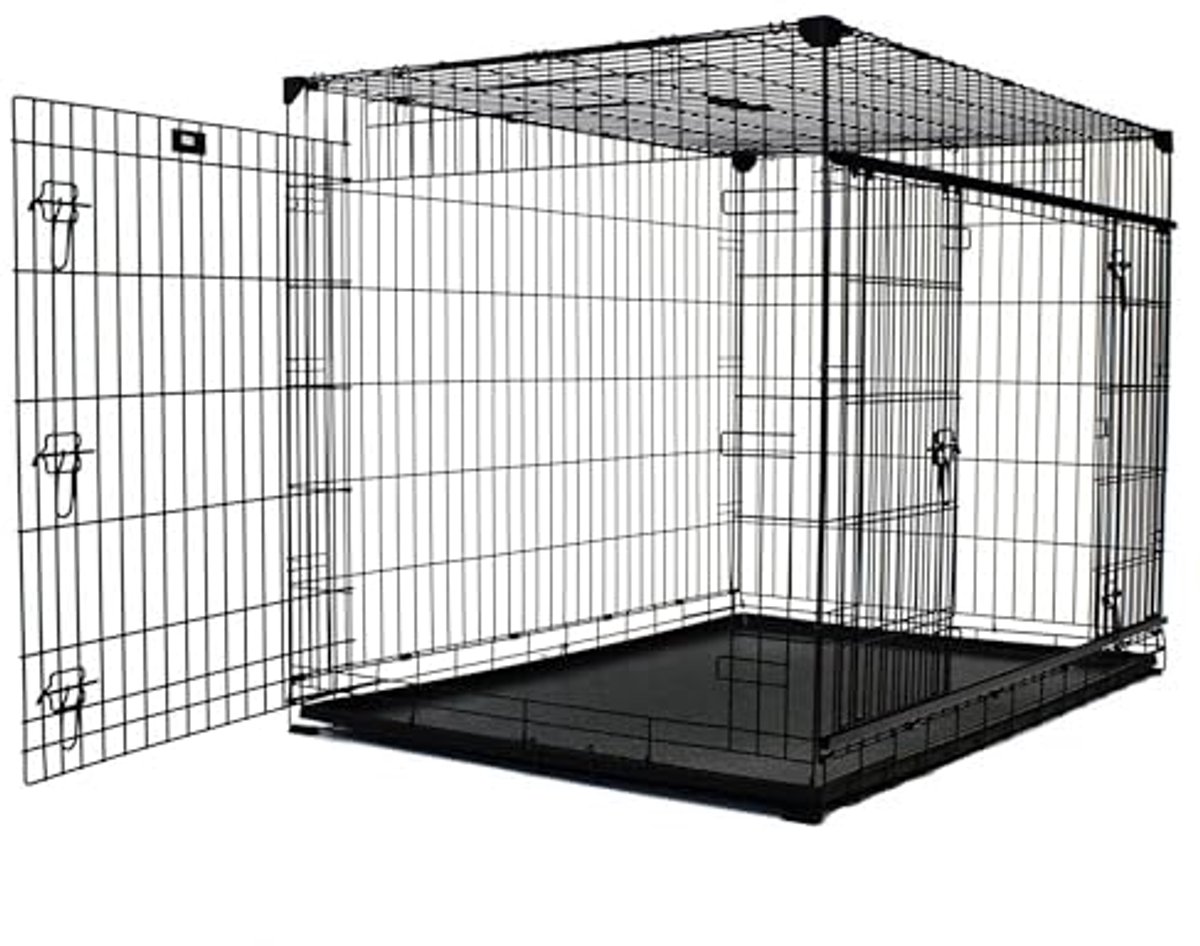 42 inch Hondenkrat met Schuifdeur - Veilig en Comfortabel voor Uw Huisdier