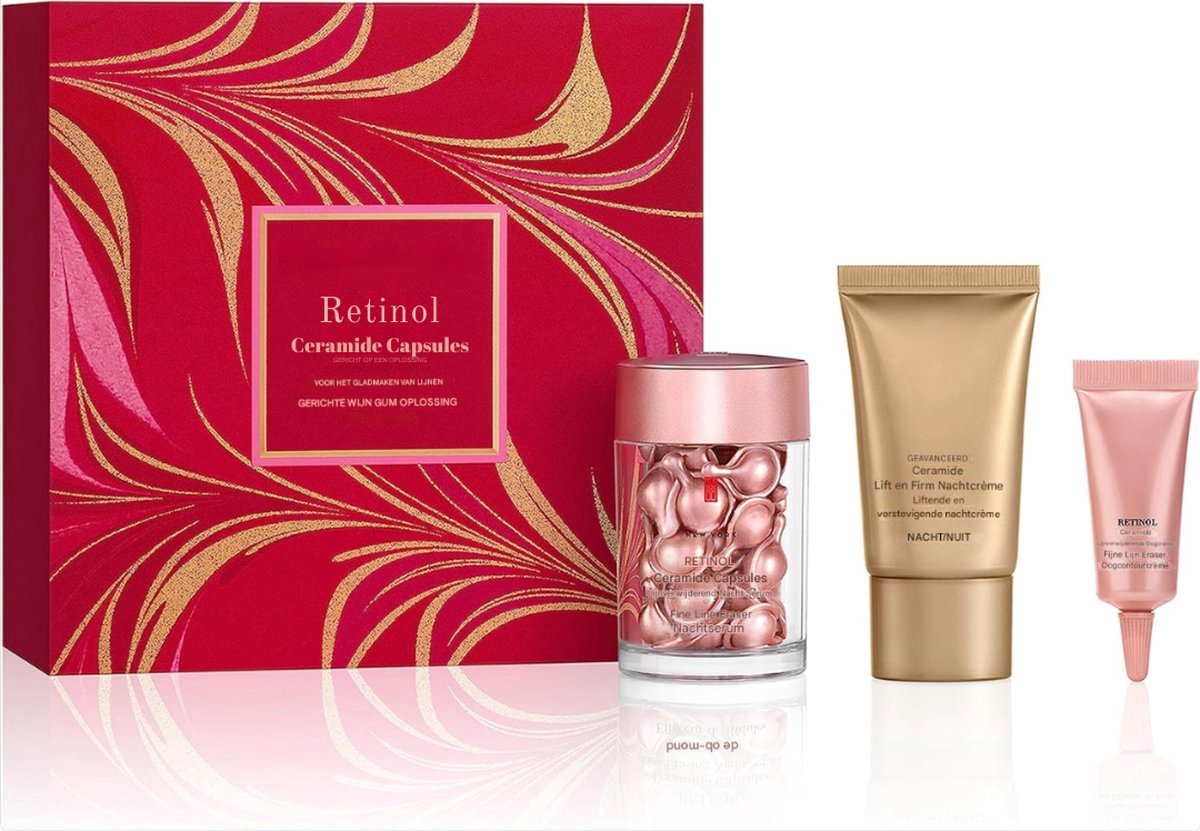 Thuys – Targeted Rimpelverwijdering Geschenkset Set van 3 – Anti-Rimpel Serum, Oogcontourcrème Verstevigende en Liftende Nachtcrème