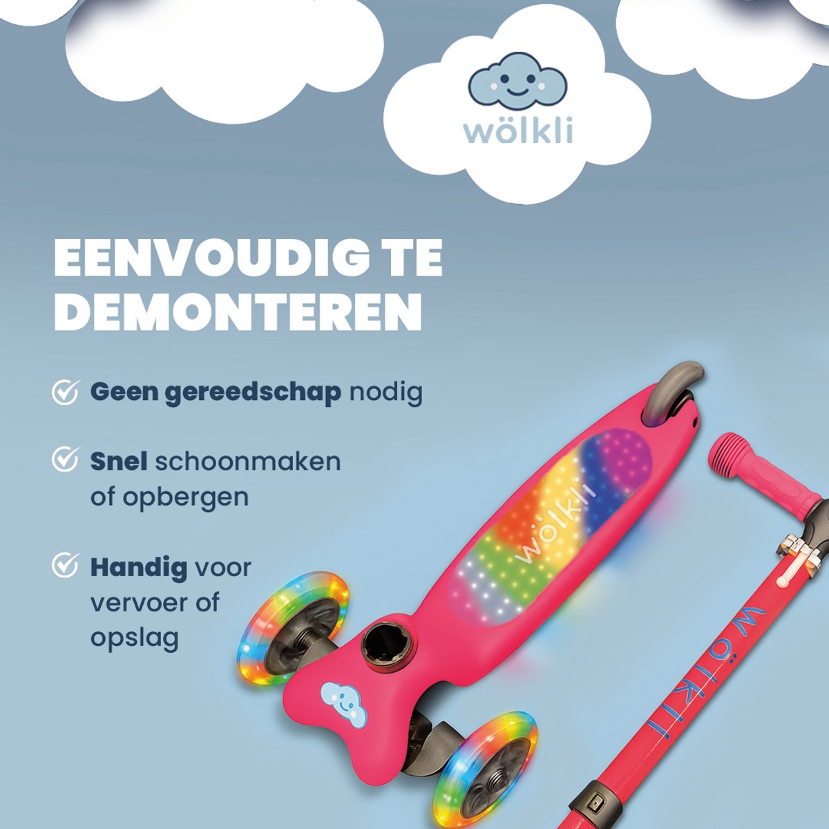 Wölkli Eylin - Roze LED Step 3 Wielen thumbnail 4