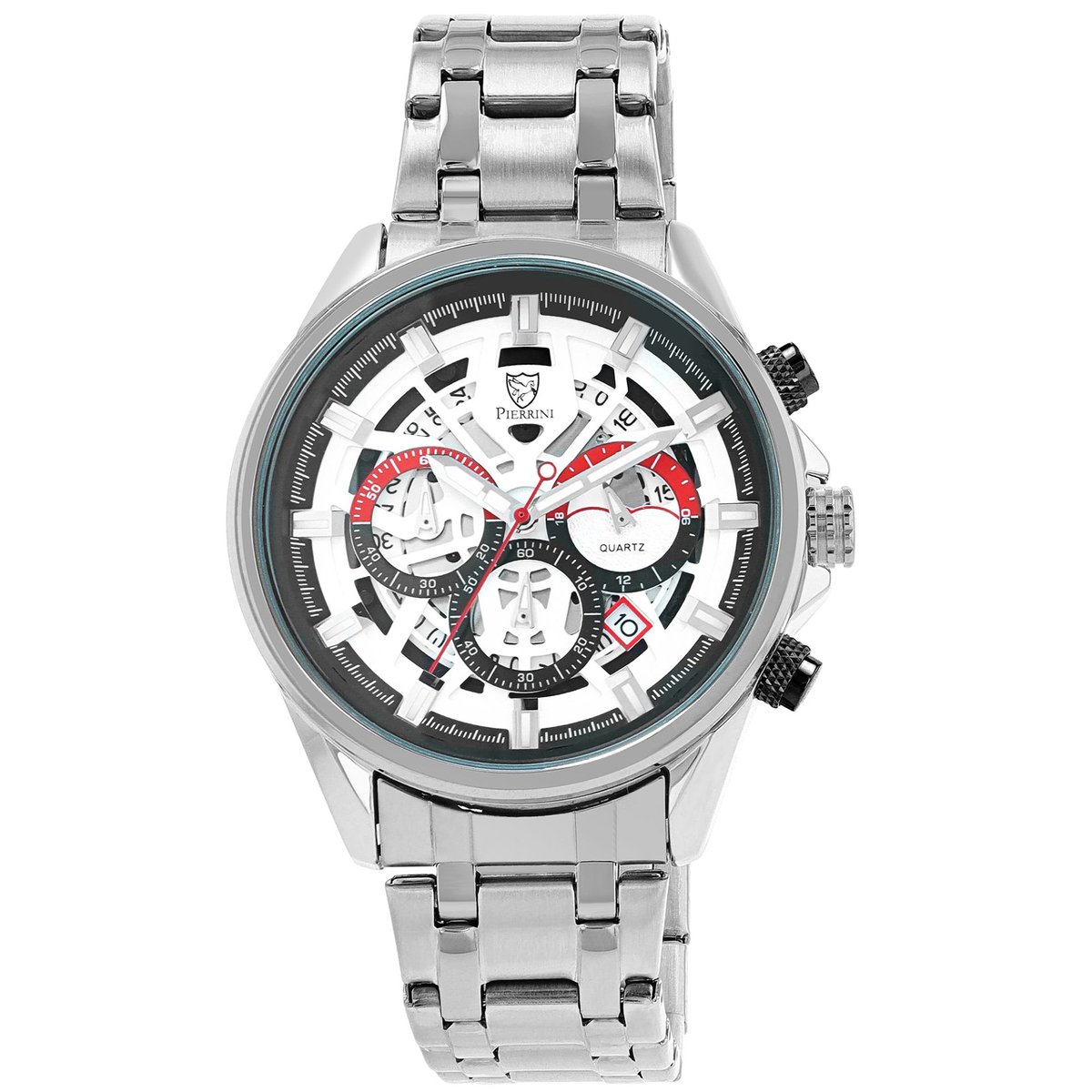 Pierrini - Heren Horloge 2800124 - Zilver