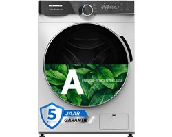 Heinner HWM-M1214IVKA+++ Wasmachine 12 kg – 1400 tpm – Inverter – Energieklasse A – 14 Programma’s – 15 min Snelprogramma – Stoomfunctie – Touchbediening – Wit – 5 Jaar Garantie