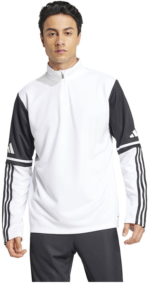 630x1200.jpg Adidas Squadra 25 Training Sweatshirt Met Halve Rits Wit 2XL / Regular Man - Afbeelding 1