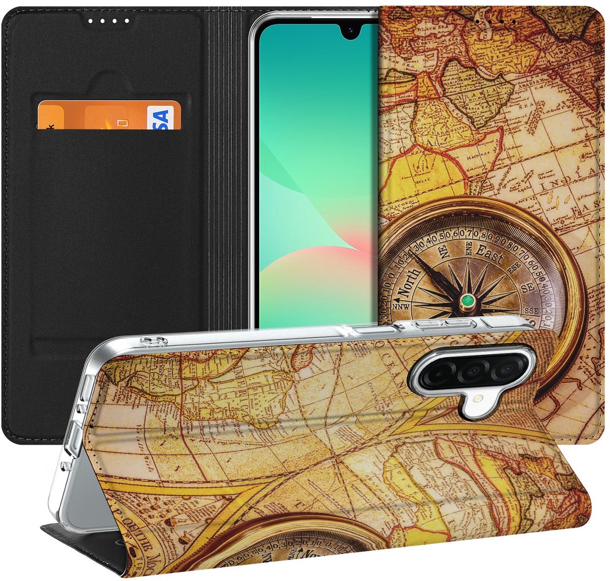 Samsung Galaxy A26 Book Cover Kompas