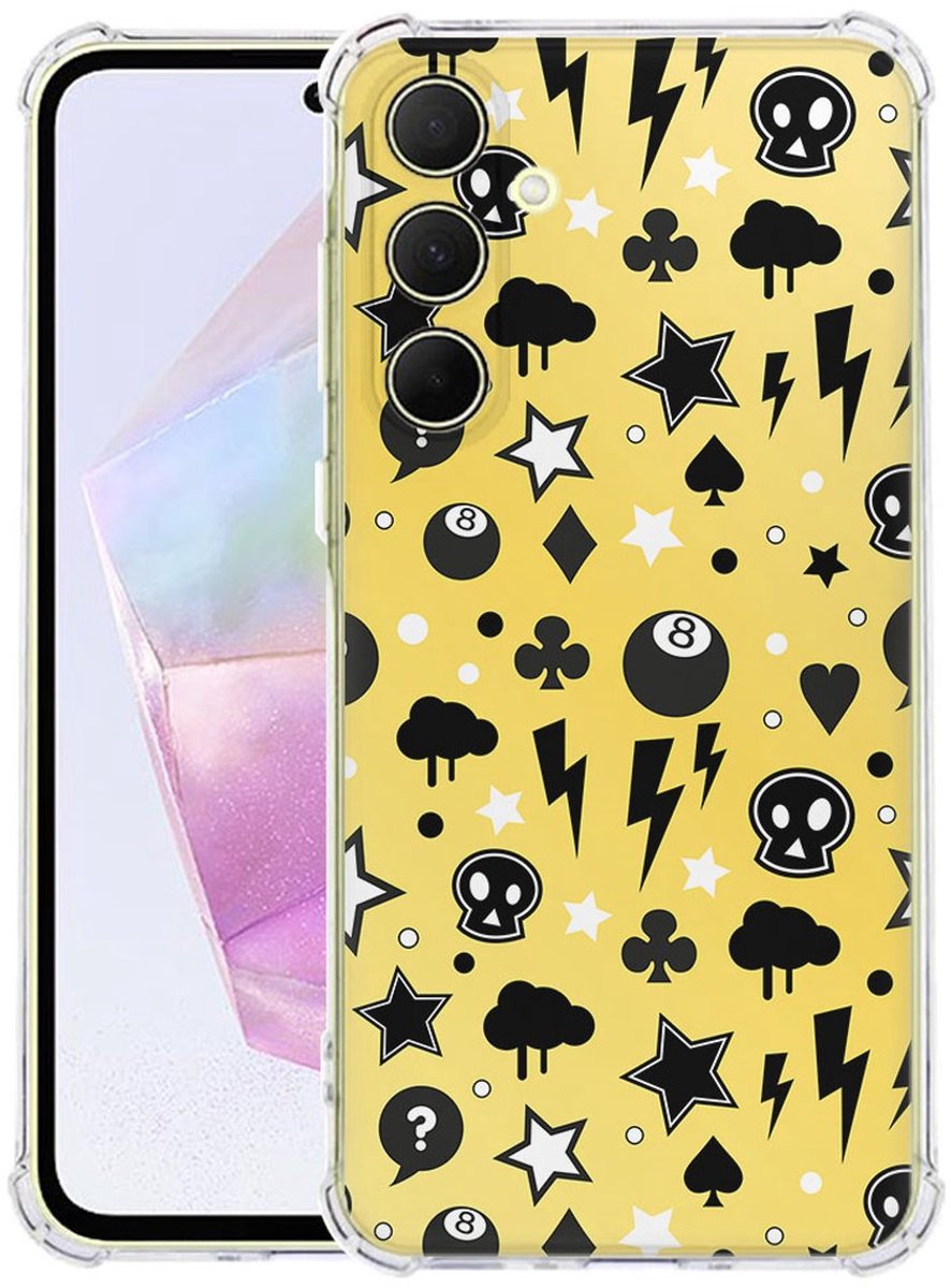 Samsung Galaxy A56 Hoesje - Punk Yellow TPU Antishock