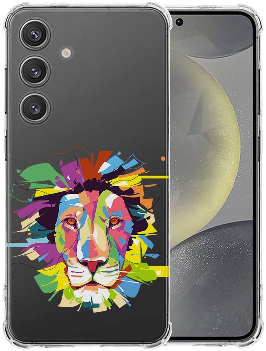 Samsung Galaxy S25 Hoesje - Lion Color TPU Antishock