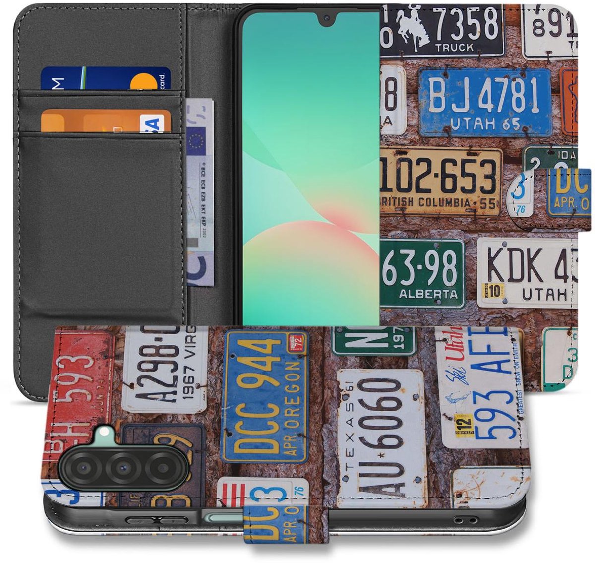 Samsung Galaxy A26 Kentekenplaten Book Case