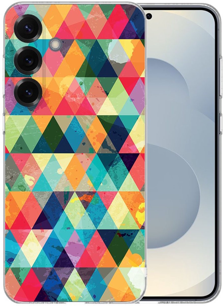 TPU Hoesje Samsung Galaxy S25 Plus - Geruit Backcover