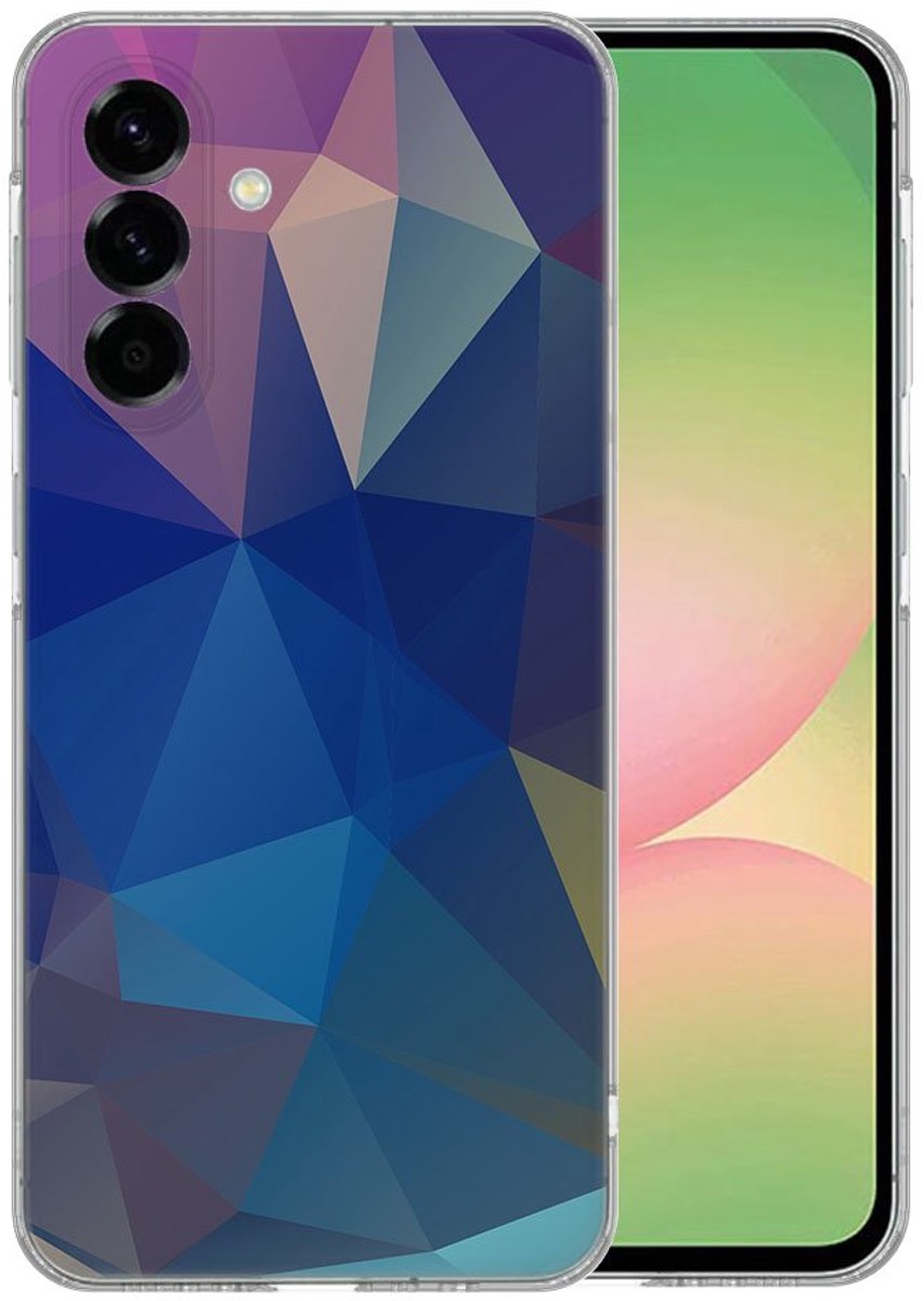 TPU Hoesje Samsung Galaxy A56 - Polygon Dark Backcover