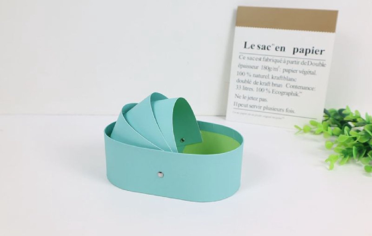 6 x Baby Wieg Vorm Geschenkdoos – 14.5*8.5*5cm - Groen - Ideaal voor Traktaties, Kleine Cadeautjes & Snoepjes – Babyshower / Geboorte / Doopsuiker