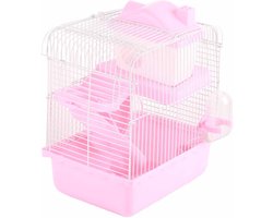 2 etages hamsterkooi - eenvoudig te installeren - hamsterleefruimte voor kleine huisdieren