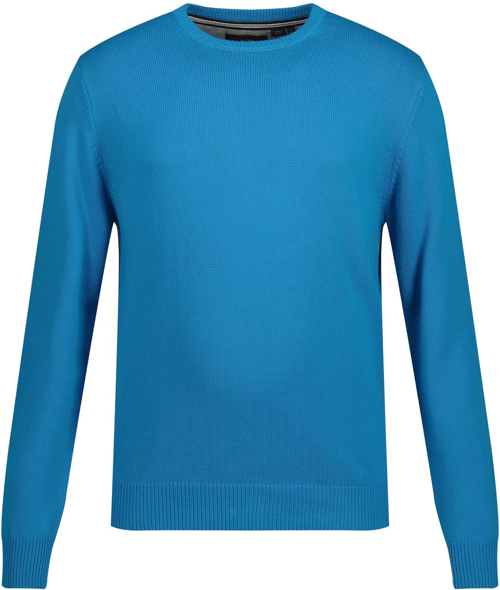 JP 1880 - Heren - Trui ronde hals katoen - Aquamarine - Maat 6XL