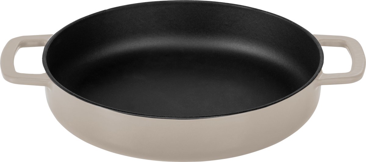 Combekk Gietijzeren Koekenpan Ø 28cm - 100% gerecycled - PFAS-vrij - Geschikt voor Inductie - Sand