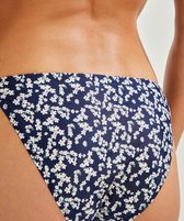 Hunkemöller Dames Badmode Rio bikinibroekje Amy Ditsy  - Blauw - maat XL