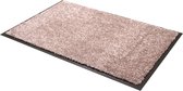 Deurmat OPTICLEAN, "Eco"  PVC vrije rug, kleur "Old Pink", machine wasbaar 30°, 80 cm x 60 cm.