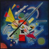 JUNIQE - Poster met kunststof lijst Kandinsky - Blue Painting -20x20