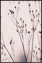 JUNIQE - Poster in kunststof lijst Wild Flower Pastel 3A Beige -40x60