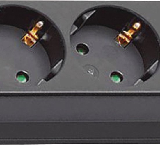 Parafoudre Brennenstuhl Eco-Line avec 6 contacts / noir - 1,5 mètre