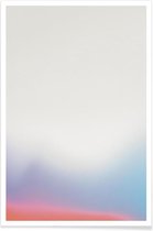 JUNIQE - Poster Sunrise 2 -13x18 /Blauw & Ivoor