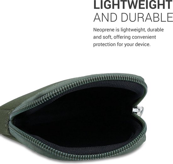kwmobile hoesje voor e-bike display - Waterdichte display cover elektrische fiets - Van neopreen in donkergroen van Merkloos — afbeelding 2