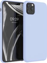 kwmobile telefoonhoesje voor Apple iPhone 11 Pro Max - Hoesje met siliconen coating - Smartphone case in lichtblauw
