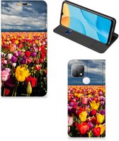 Stand Case Mother's Day Gift OPPO A15 Phone Case with Photo Tulips